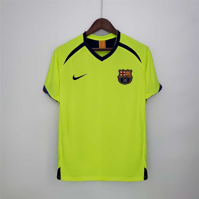 AAA Quality Barcelona 05/06 Away Green Soccer Jersey